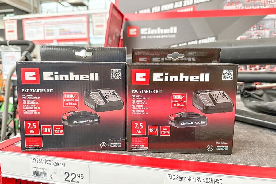 2 PXC Starterkit -Einhell 2,5 Ah 18 V 